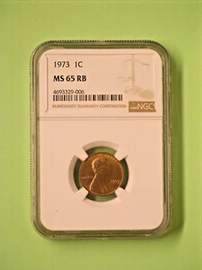 1973 Lincoln Memorial NGC MS 65 RB - Bild 1 von 2