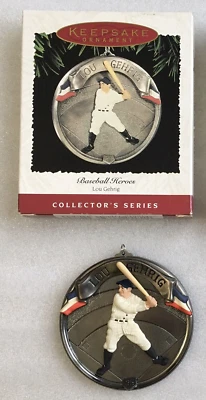 Hallmark #2 Lou Gehrig 1995 adorno de recuerdo héroes de béisbol Foto 1 de 3