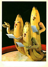 Carte postale fantaisie couleur bananes Rox