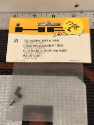 HPI Racing 1474 Idle Adjustment Screw W/Spring Nitro T-15/G3.0/T3.0 NIP USA Ship - Image 1 of 3