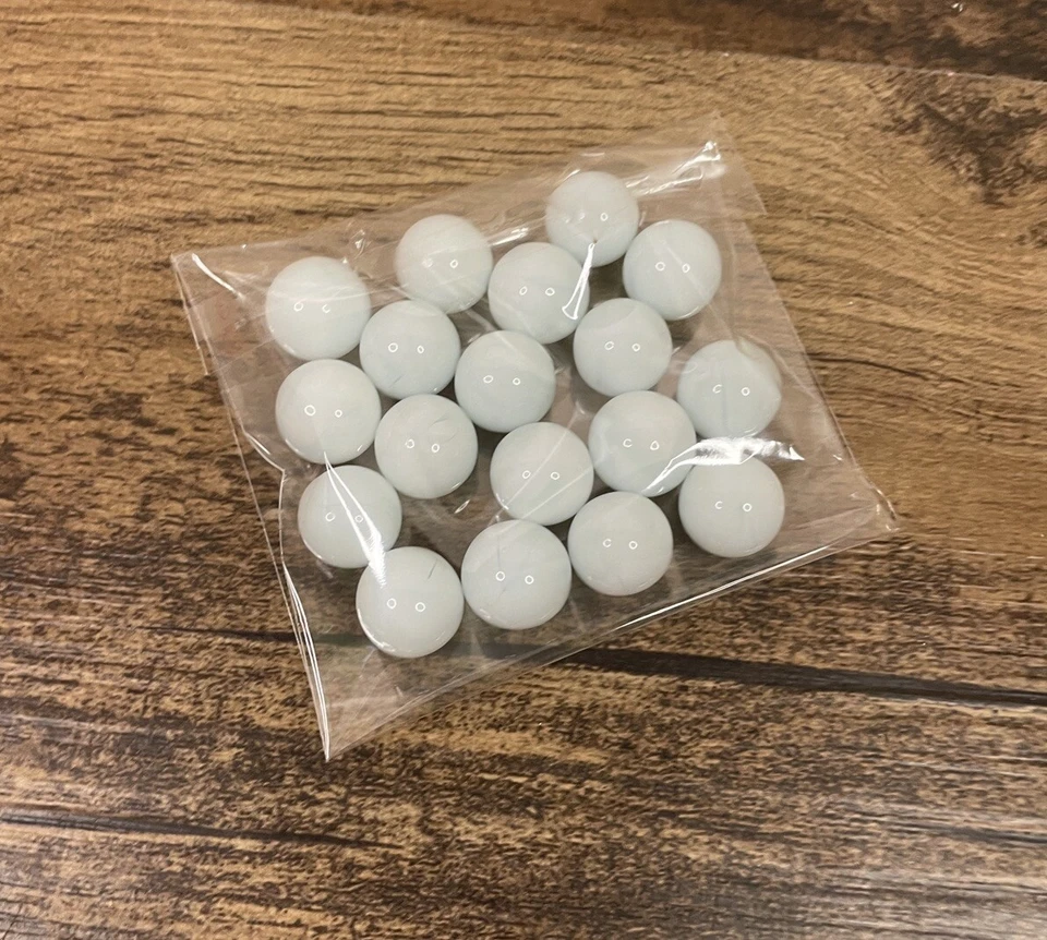 Juego de Mesa Pac Man Vintage Lote De 18 Canicas Blancas de Repuesto 1982 A Foto 1 de 1