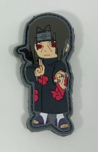 Naruto Shippuden Itachi Uchiha PVC abnehmbarer Haken & Schlaufe 2,75" Patch YAPP0008 - Bild 1 von 3