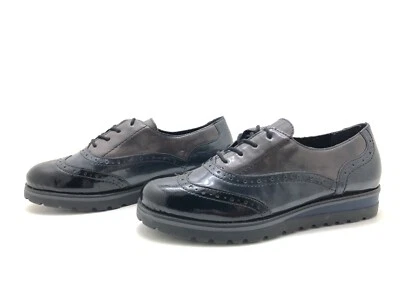 Remonte Damen Halbschuhe Gr. 38 Schnürschuhe Freizeitschuhe Komfortschuh Schwarz - Bild 1 von 4