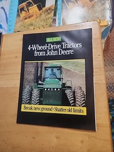 1988 4-Wheel-Drive Tractors From John Deere Sales Brochure  - Picture 1 of 4