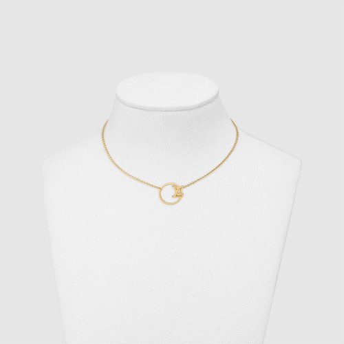 LOUIS VUITTON（LV） Collana Louis Vuitton Collier LV Eclipse M00762 oro in scatola metallo con borsa portaoggetti