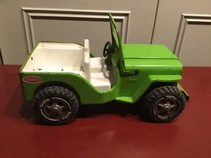 "Jeep Tonka vintage verde lima raro acero prensado años 60 buen estado 9,5""" - Imagen 1 de 12