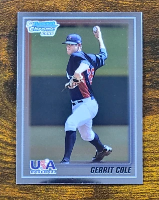 Gerrit Cole RC 2010 1st Bowman Chrome Prospects #USA-BC5 New York Yankees Rookie - Image 1 of 2