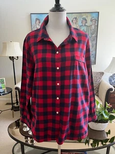 Neu ohne Etikett L.L. Bean Rob Roy kariertes Flanell Hemd Oberteil Gr. XL 100% Baumwolle - Bild 1 von 4