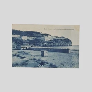 cartolina fotografica originale Gaeta Latina Stabilimento Balneare Quisisana VG - Picture 1 of 2