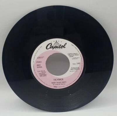 The Knack - Baby Talks Dirty / End Of The Game 7" 45 RPM Vinyl 1980 NM - Image 1 of 4