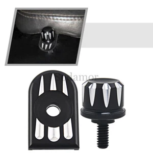 Motorcycle Seat Screw Knob Cover Kit Tab Quick Mount Bolt Fit For Harley Touring - Picture 1 of 12