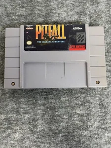 Vintage Pitfall The Mayan Adventure Super Nintendo SNES Game Cartridge 1994 Auth - Picture 1 of 4