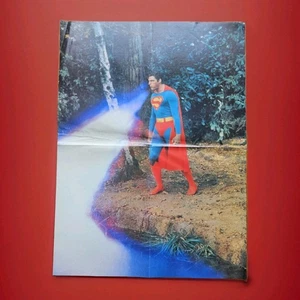 Póster plegado doble cara de la película Superman III de colección 1983 16" x 21,5" DC Reeve (c) - Imagen 1 de 14