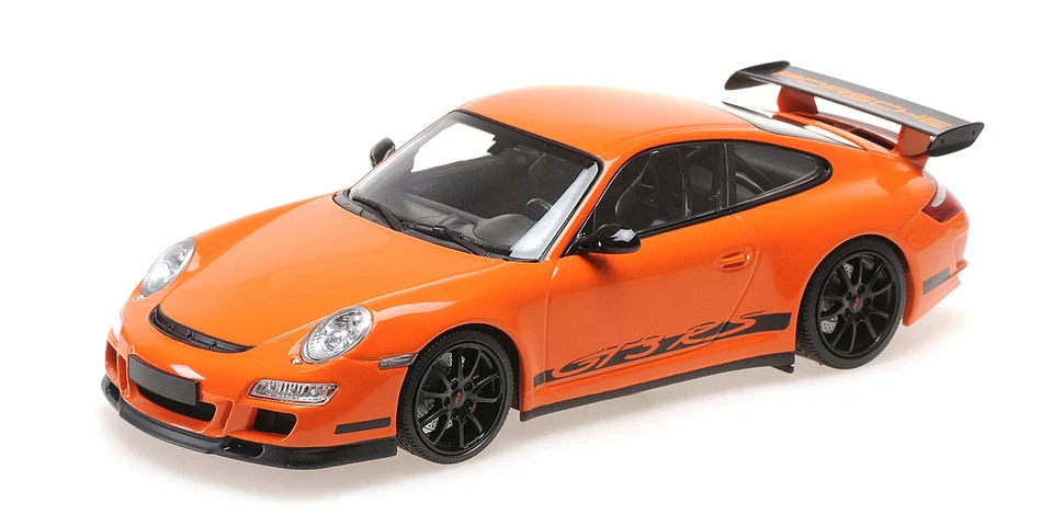 Porsche 911 (997) GT3 RS Arancione/Nero Minichamps 1 18 155062122