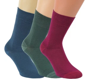 3 Paar RS. Harmony 43048 BAMBUS Strumpf 3 Größen blau grün rot - Picture 1 of 1