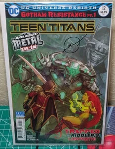 Teen Titans #12 (2017) Key 1st Batman Who Laughs Signiert von Stjepan Sedjic  - Bild 1 von 14