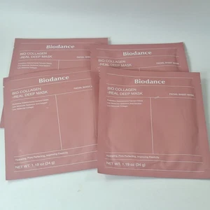 (4) BIODANCE BIO-COLLAGEN  REAL DEEP MASK SHEETS Korea - 8/2027 - FREE SHIPPING - Picture 1 of 8