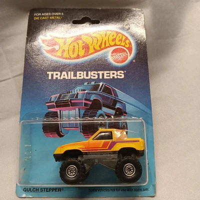 Hot Wheels Trailbusters 1986 número 1516 Gulch Stepper escala 164 amarillo fundido a presión Foto 1 de 4