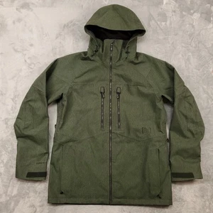 Burton [ak] Jacket Mens Medium Green GORE-TEX Snowboard Ski Hooded L2 Stagger - Picture 1 of 16