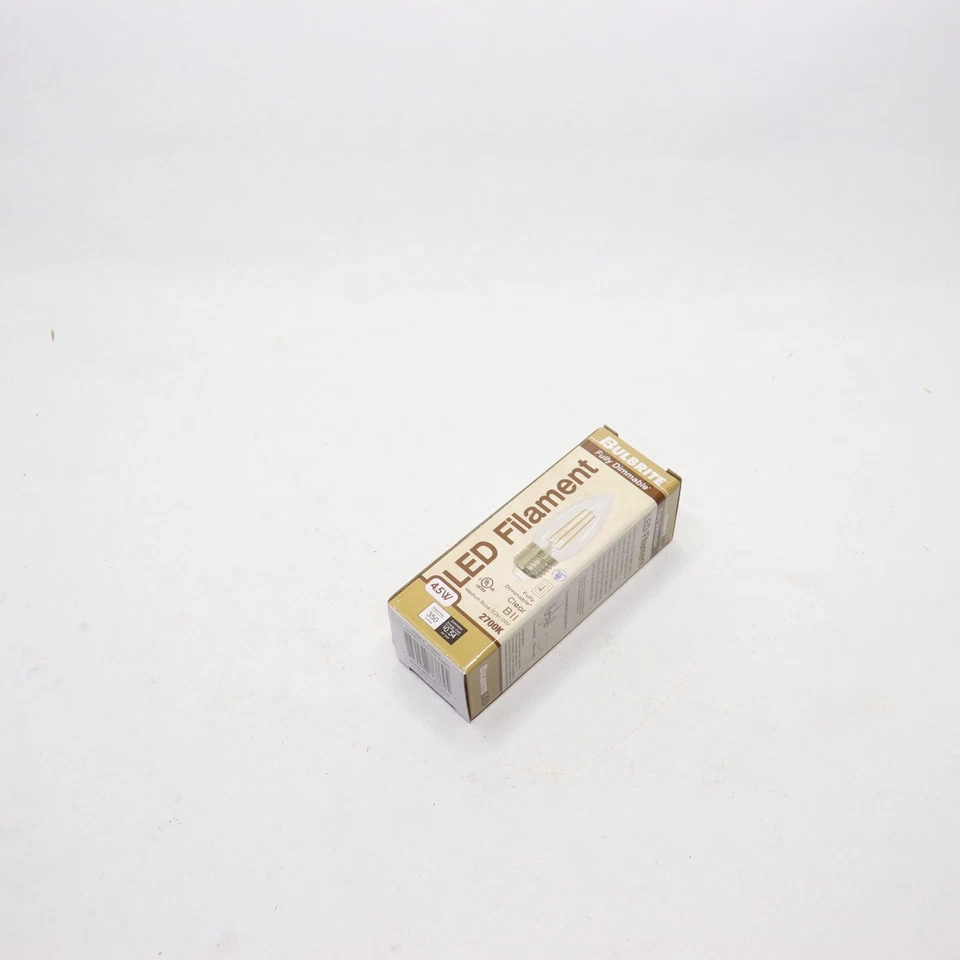 (1-Pk) Bulbrite Filament LED Light Bulb 2700K 350Lm B11 4.5W 776862 - Image 1 of 4