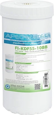 APEC WATER FI-KDF55-10BB WHOLE HOUSE 10in KDF55 GAC Carbon Heavy Metals Chlorine - Image 1 of 4
