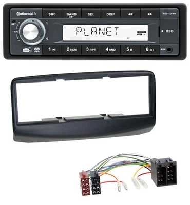 Continental MP3 AUX USB DAB 1DIN Autoradio für Fiat Multipla 186 Facelift 2006-2 - Bild 1 von 4