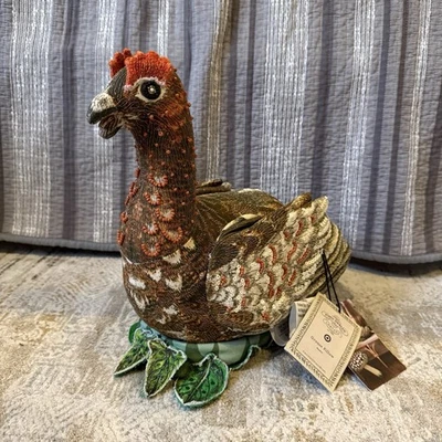 John Derian for Target 16" Beaded Grouse Pillow – Decorative Bird Accent – NWT - Image 1 of 3