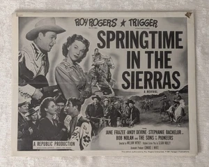 Roy Rogers Trigger Springtime in the Sierras 1991 Paragon Poster Museum Display - Picture 1 of 8