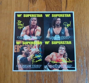 WWF Coliseum Video Shawn Michaels Diesel Razor Ramon Bret Hart Sticker Sheet WWE - Picture 1 of 1