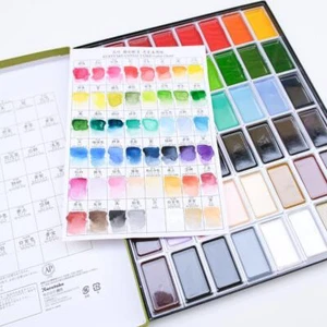 Kuretake Gansai Tambi Aquarelle 48 Farben MC20/48V Gemälde Japan Limitiert Neu! - Bild 1 von 10