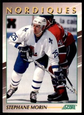 1991-92 Score Young Superstars Stephane Morin Hockey Cards #39 - Image 1 of 2