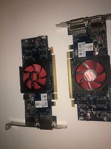 AMD Radeon AMD Radeon HD 6450 1GB Video Card DVI+DP SFF 2 Lot