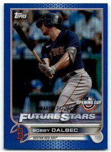 2022 TOPPS OPENING DAY BLUE FOIL BOBBY DALBEC BOSTON RED SOX #60