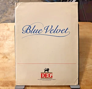 Kit stampa film BLUE VELVET 1986 con cartella colori e 9 foto promozionali in bianco e nero - Foto 1 di 7