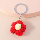 Cute Keychain Colorful Flower Key Ring Sweet Key Chains Handbag Accessorie Qo