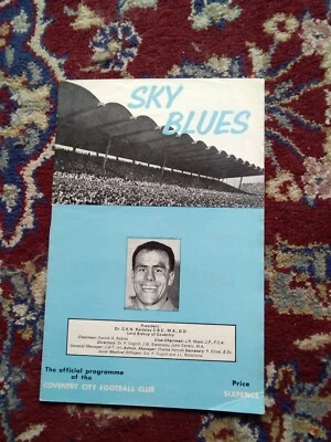 1965/1966 LEAGUE CUP 4TH ROUND COVENTRY CITY V WEST BROMWICH ALBION PROGRAME - Image 1 of 4