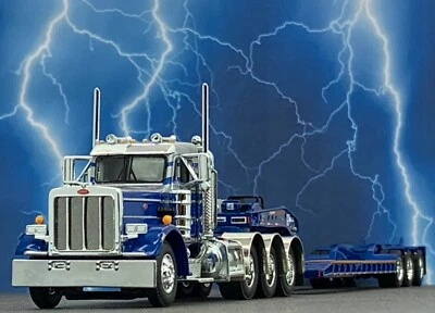 1/64 DCP PETERBILT 359 TRI AXLE & FONTAINE LOWBOY TRAILER - Image 1 of 4