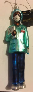Robert Stanley Blown Glass Christmas Ornament: Nurse, Medical Tech, Assistant - Picture 1 of 4