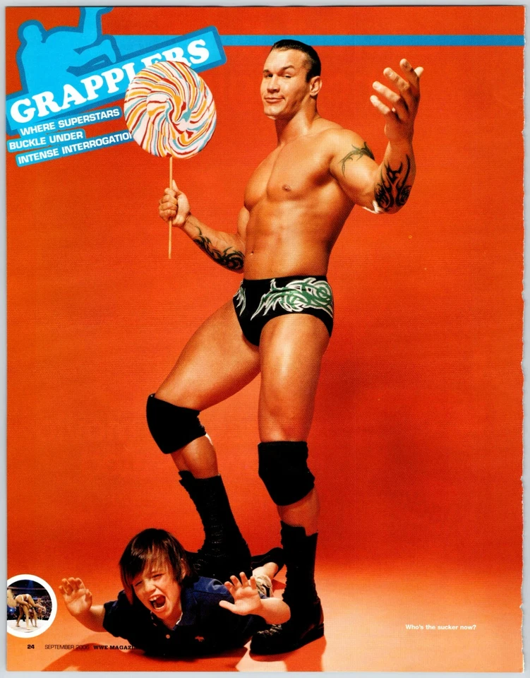 РЭНДИ ОРТОН БОЛЬШОЙ ЛЕДЕНЕЦ WWE БОРЬБА 8 «X 10,5» журнал фото страницы WWF M130 - Изображение 1 из 1
