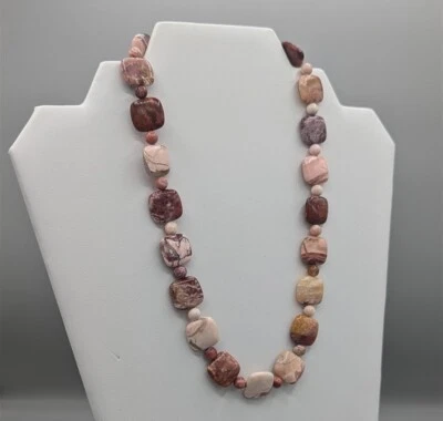 Jay King DRT Jasper Stone Necklace 925 Silver - Image 1 of 4