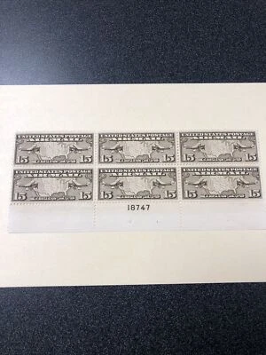 US Sc#c8 M/NH, Plate Block Of 6 - Superb Never Hinged. - Image 1 of 4