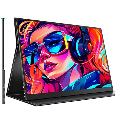 OLED Portable Monitor 16" 3K UHD 120Hz Display HDMI USB C Travel Monitor Screen - Image 1 of 4