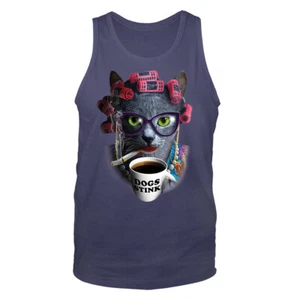 Tanktop Katze Dame Tiere Haustierliebhaber lustiger Witz Humor humorvolle Grafik Neuheit - Bild 1 von 8