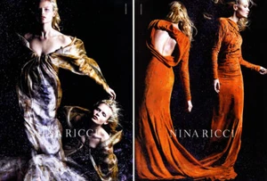 2008 Nina Ricci Mario Sorrenti Natasha Poly fashion 4-page MAGAZINE AD - Bild 1 von 2