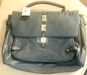 Mischa Barton Lovely NWT Melrose Tote Dove Blue Pockets Carry Strap RR$95.00 - Picture 1 of 5