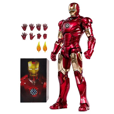 Marvel Avengers Iron Man Mark 3 MK3 Ironman LED Light Figure 1:10 Model Z.D Toys - Image 1 of 4
