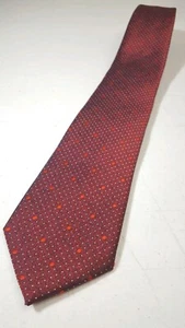 Perry Ellis Portfolio - Red Dot - 100% Silk Tie - EUC - Picture 1 of 7