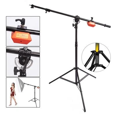 Studio Boom Arm Stand Heavy Duty Steel Counterweight Photography Photo Video UK - Image 1 of 4
