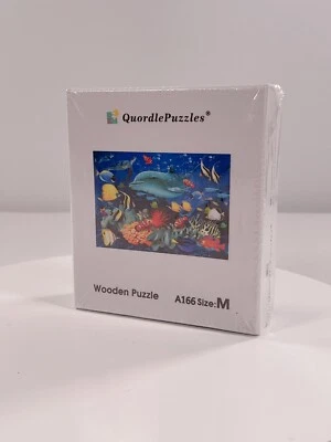 Rompecabezas de madera QUORDLE vibrante submarino vida marina madera #A166 talla M NUEVO EN PAQUETE Foto 1 de 3