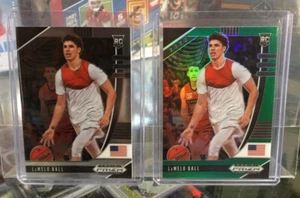 🔥2020-21 Prizm Basketball #43 LaMelo Ball RC GREEN Prizm + Base Hornets🔥 - Picture 1 of 4